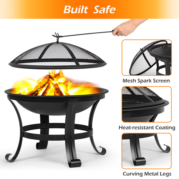 56CM 3 in 1 Fire Pits for Garden