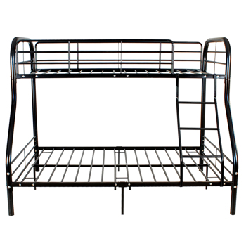  Bunk Bed with Oblique Ladder Black 