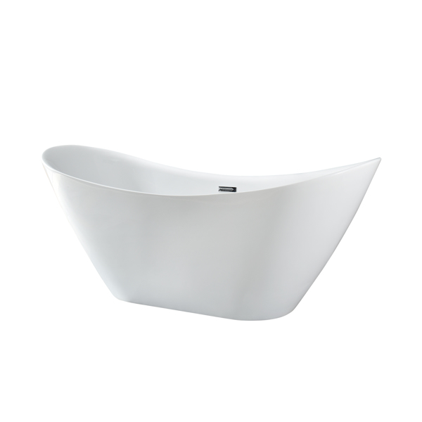 White Acrylic Piece Form 170 * 75 * 76 cm Bathtub Without Base 829
