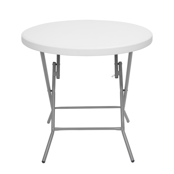 32inch Round Folding Table Outdoor Folding Utility Table White