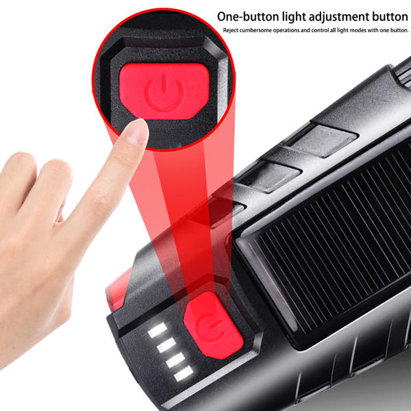USB Rechargeable LED Bicycle Headlight Bike Front Rear Light Cycling Lamp