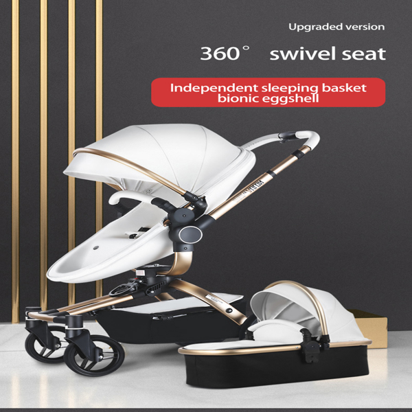 Fast and Free Shipping Aulon Baby Stroller 2 in 1 High land-scape Pram New Carriage on 2021