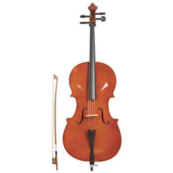 3/4 Acoustic Cello   Bag   Bow   Rosin Natural