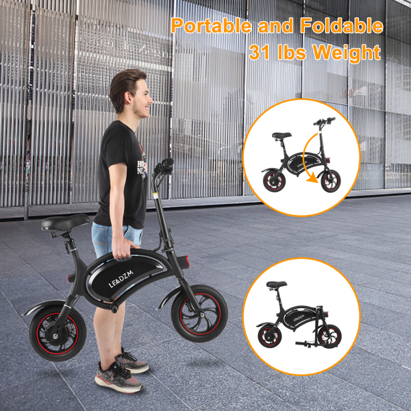 6A.h 36V Foldable Seat Can Be Raised And Lowered Without Pedal Function Electric Bicycle