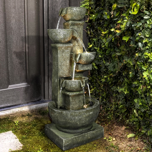 39.3inches Outdoor Garden Water Fountain for Garden Decor