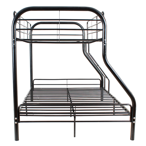  Bunk Bed with Oblique Ladder Black 