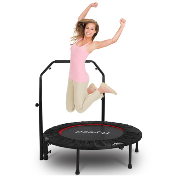50\\" Fitness Trampoline for Kids Adults，Indoor Outdoor Mini Trampoline