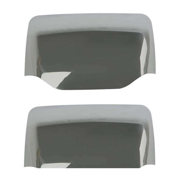LEAVAN Chrome Hood Mirror Covers LH RH Pair For Kenworth T680 Peterbilt 579 587