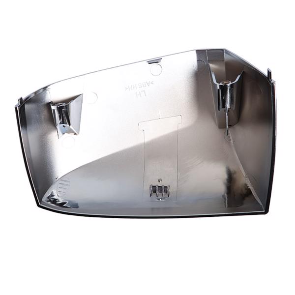 LEAVAN Chrome Hood Mirror Covers for Volvo VNL Driver & Passenger Side