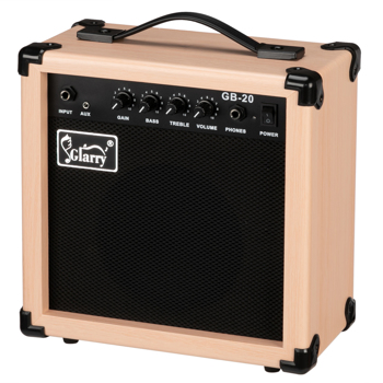 [Do Not Sell on Amazon]Glarry 20W GB-20 Electric Bass Guitar Amplifier Natural Color