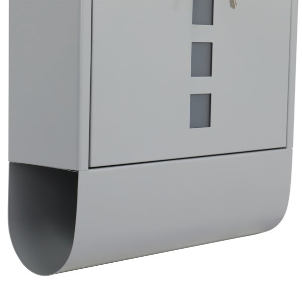 Durable Stainless Steel Mailbox Silver