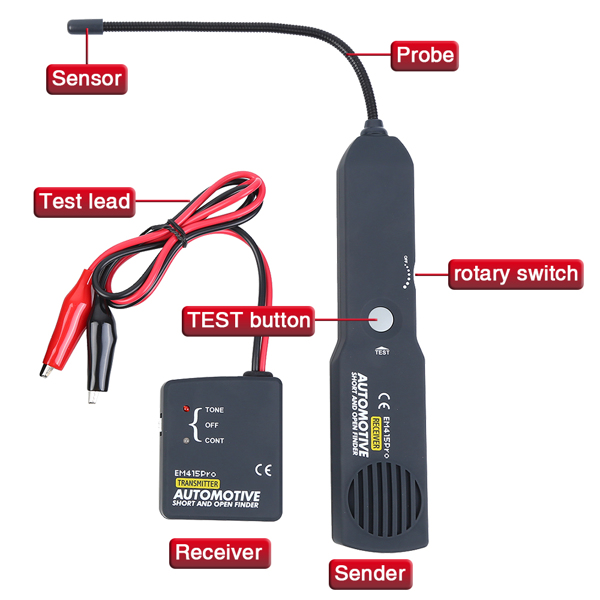 EM415Pro Automotive Short Open Finder Cable Circuit Car Wire Tracker Tester Tool