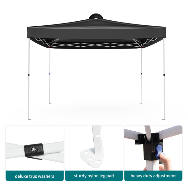 JOINATRE 8 x 8 FT Pop Up Canopy, Easy Set Up Outdoor Canopy Tent, Instant Folding Ez Up Canopy Commercial Gazebo Shelter, Air Vents, UV Protection with Carry Bag for Patio Party Camping