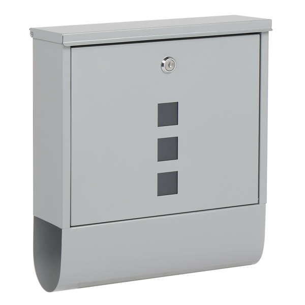 Durable Stainless Steel Mailbox Silver