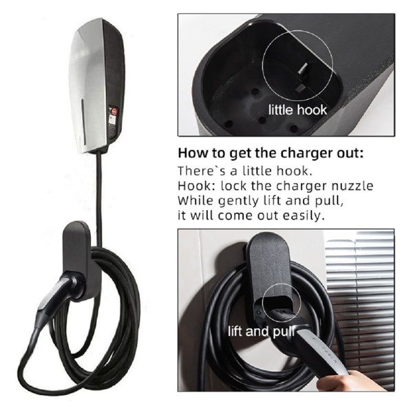 Charging Cable Holder  for Tesla Model 3 Model Y  Charger Cable Organizer Tesla Accessories Car Wall Connector （Shipment from FBA）