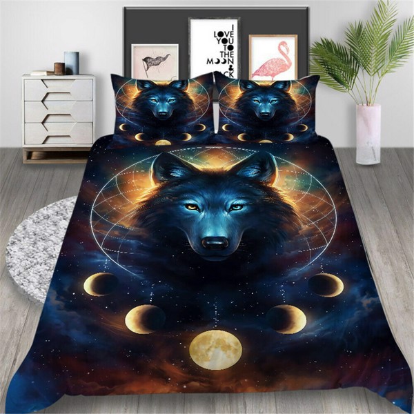 Duvet Covers Fashionable Bedding Cover Suit Home Textiles Sunwolf Printed Unique Design Quilt Covers Twin