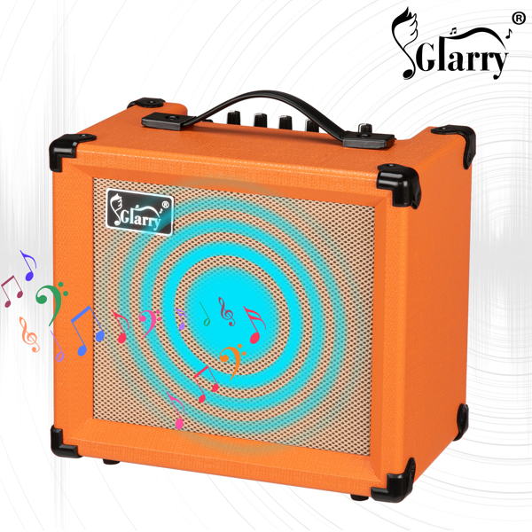 [Do Not Sell on Amazon]Glarry 15W GEA-15 Electric Guitar Amplifier Orange