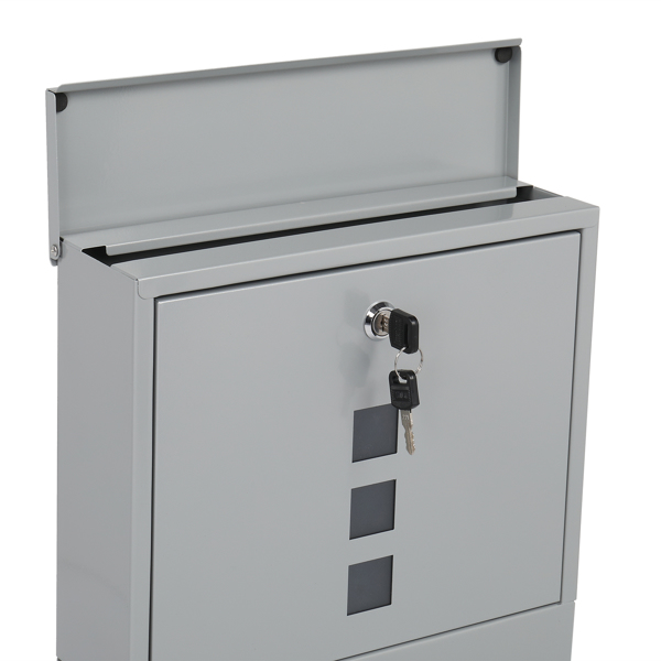 Durable Stainless Steel Mailbox Silver