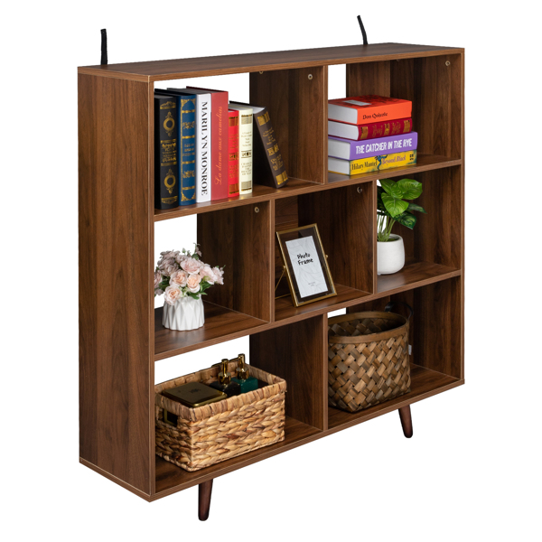 Wood Bookcase,Storage Shelves Stand Bookshelf for Entryway, Hallway, Living Room,Home Office Furniture (Bookcase)