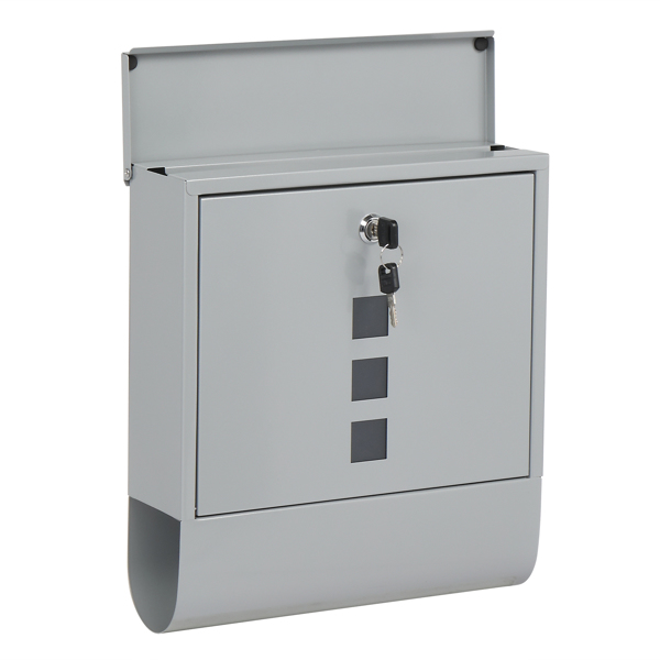 Durable Stainless Steel Mailbox Silver