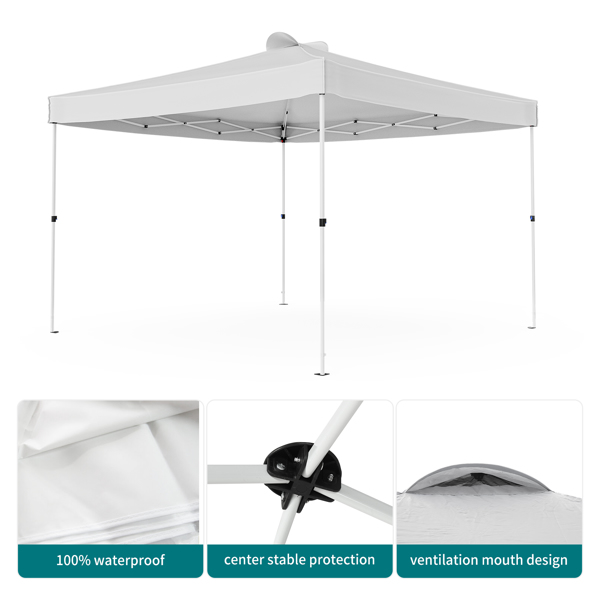 JOINATRE 8 x 8 FT Pop Up Canopy, Easy Set Up Outdoor Canopy Tent, Instant Folding Ez Up Canopy Commercial Gazebo Shelter, Air Vents, UV Protection with Carry Bag for Patio Party Camping