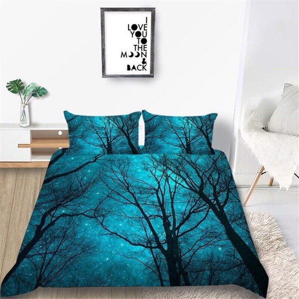 Luxury Tree Painting Bedding Cover Suit With Pillowcase Home Bed Set Fashionable Uniqe Design Duvet Covers Twin