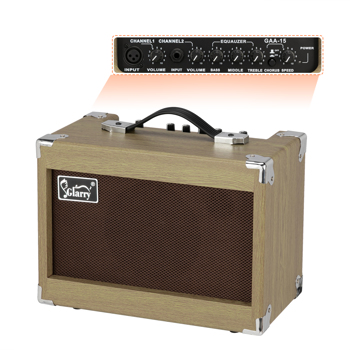 [Do Not Sell on Amazon]Glarry 15W GAA-15 Folk Guitars Amplifier Yellow--Fit  electric guitar