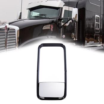 LEAVAN Lower Mirror Glass and Frame for Kenworth T600 T660 T2000 Peterbilt 387