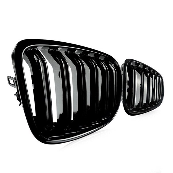 LEAVAN Gloss Black Front Bumper Kidney Mesh Grille Grill For BMW X5 X6 E70 E71 2007-13