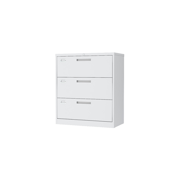 3 Drawer Metal Storage File Cabinet with Lock, Metal Lateral File Cabinet for Home and Office