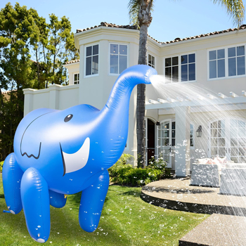 Inflatable Water Sprinkler Elephant Outdoor Patio Summer Pool Party Water Toys for Backyard Use