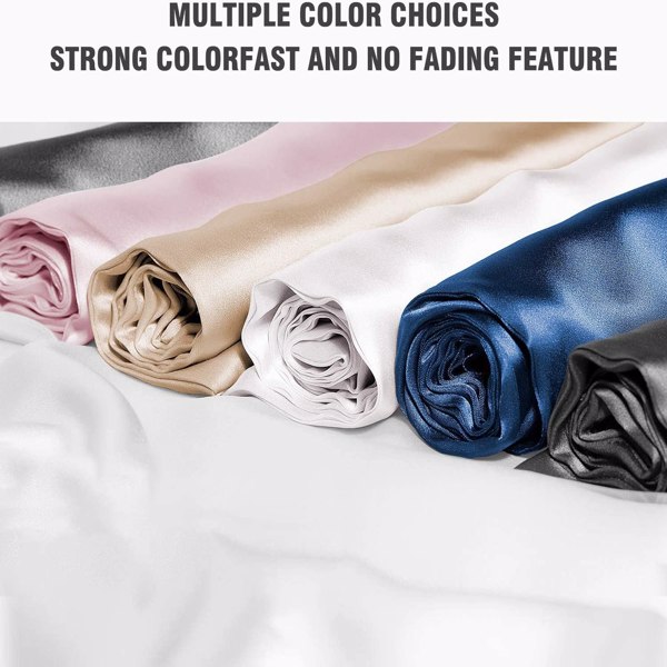 Silk Pillowcase for Hair and Skin 1 Pack, 100% Mulberry Silk & Natural Wood Pulp Fiber Double-Sided Design, Silk Pillow Covers with Hidden Zipper (king size:20" x 36", black), FBA 发货，周末不处理订单