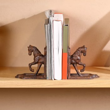 Animal Rustic Cast Iron Horse Bookends