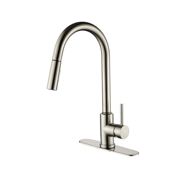  Single Handle High Arc Pull Out Kitchen Faucet,Single Level Stainless Steel Kitchen Sink Faucets with Pull Down Sprayer