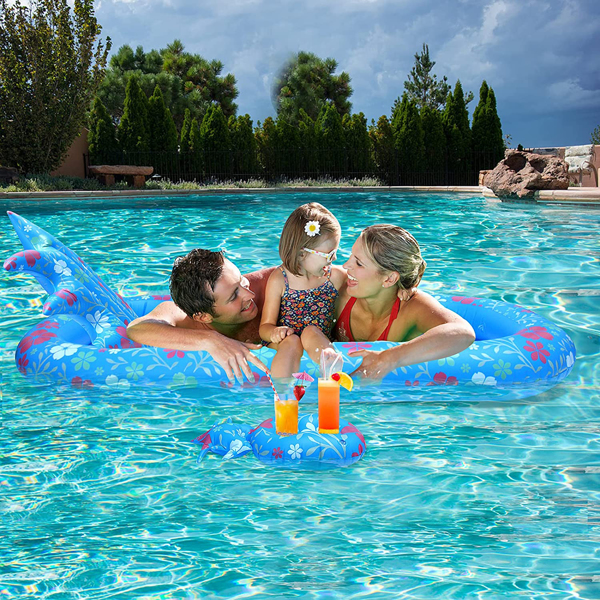 Water inflatable lounge chair floating row Color floating row
