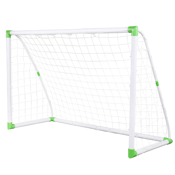 6' x 4' Soccer Goal Training Set with Net Buckles Ground Nail Football Sports