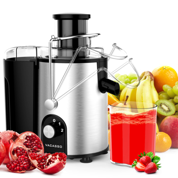 VACASSO Juicer Machine Easy to Clean with 2 Speeds for Lemon Citrus Celery Orange, 400W Centrifugal Juicer Extractor with Wide Mouth 