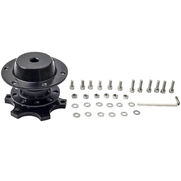 Racing Adapter Snap Off Wheel Boss Kit For 6 holes steering wheel 1 x Wrench