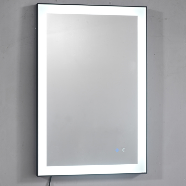 36 inch LED Lighted Bathroom Wall Mounted Mirror with High Lumen+Anti-Fog Separately Control