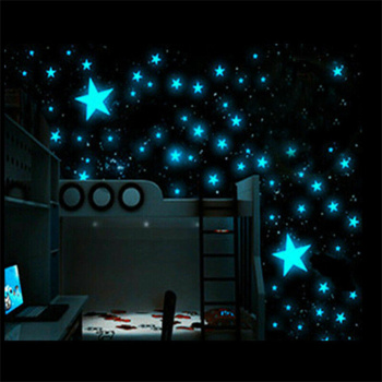 3D Wall Stickers Stars Glow In The Dark Luminous Fluorescent Kids Bedroom