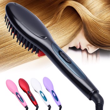 Electric Degital Control Antiscaled straightening simply Fast Hair Straightener Brush Comb Irons easy straight