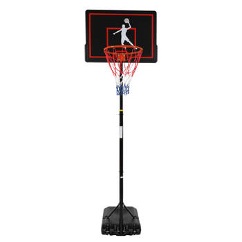 PE Square Integrated Board 160-210cm Youth Basketball Hoop