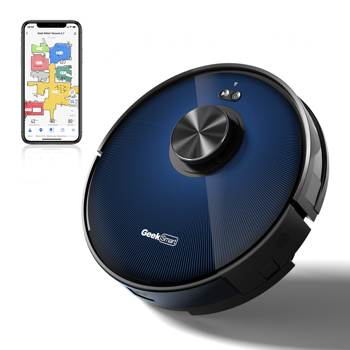 Geek Smart L7 Robot Vacuum Cleaner and Mop, LDS Navigation, Wi-Fi Connected APP, Selective Room Cleaning,MAX 2700 PA Suction, Ideal for Pets and Larger Home(Banned from selling on Amazon）