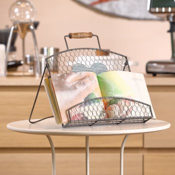 Heart-shaped Recipe Book Stand with Handles