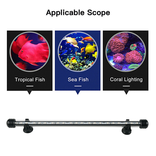 Submersible Air Bubble Aquarium Fish Tank RGB LED Light Bar Strip Lamp+Remote US