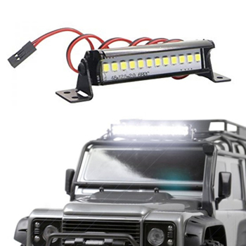 Mini Bright LED Light Bar Roof Lamp For 1/10 RC Crawler Car SCX10 TRX4 D90 90048