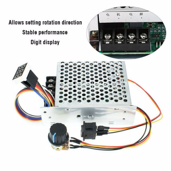 10-55V 60A 5000W Reversible DC Motor Speed Controller PWM Control Soft Start