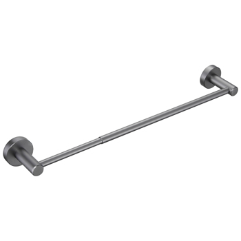 16-27 Inches Adjustable Expandable Towel Bar for Bathroom Kitchen Thicken Space Aluminum Wall Mount Gun Grey