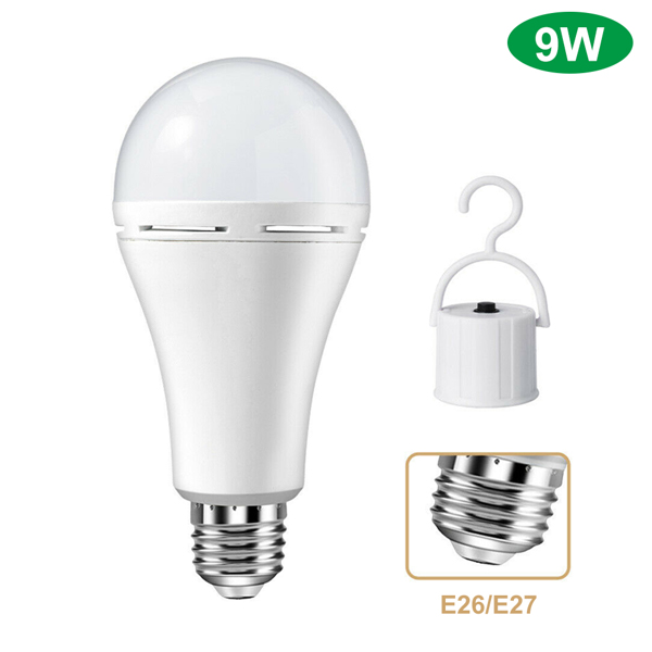 E27 Emergency Bulbs Rechargeable LED Light with Battery Backup LED Bulb  9W