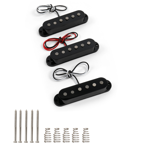 【Do Not Sell on Amazon】Glarry GSTP-01 Alnico 5 Staggered Single Coil Pickups S-S-S Set for ST Electric Guitar